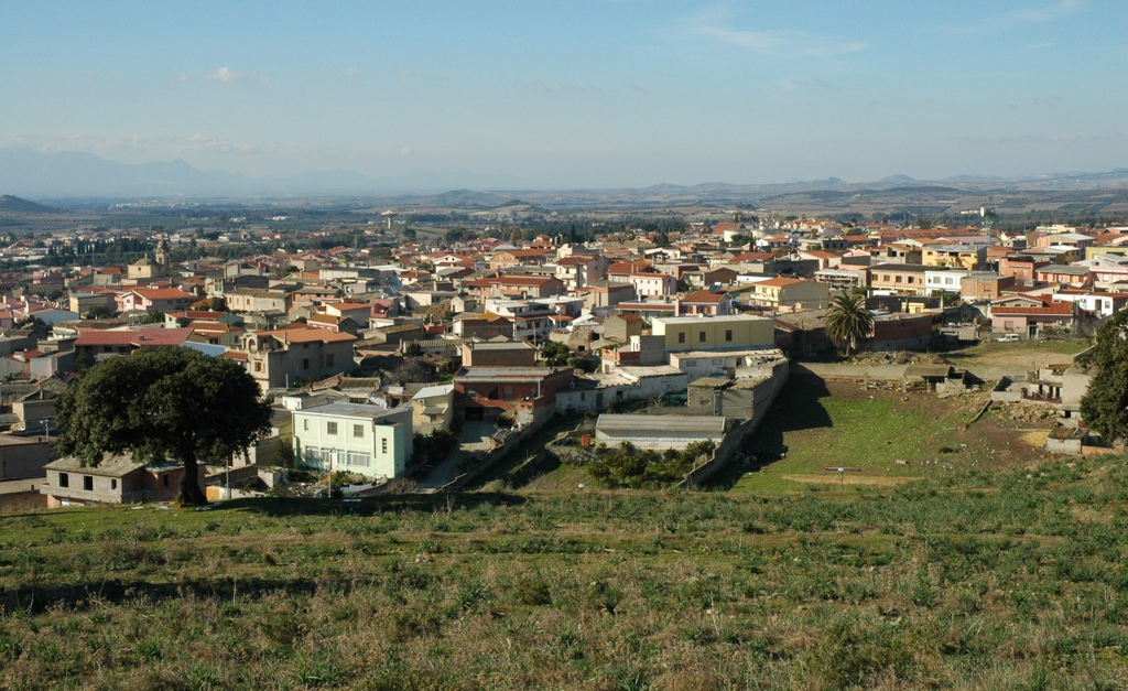 Dolianova panorama del centro abitato