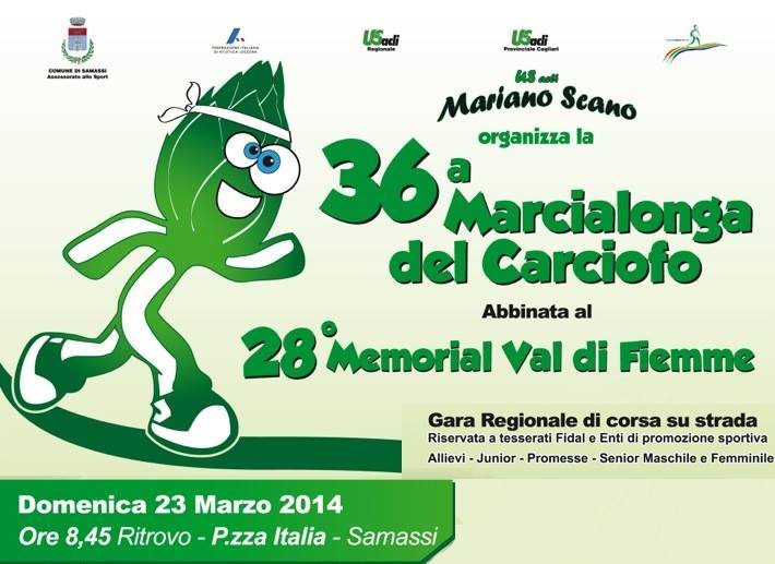 36esima MARCIALONGA DEL CARCIOFO abbinata al 28esimo MEMORIAL GIOVANI VAL DI FIEMME