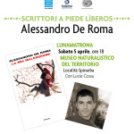 Sabato 5 aprile 2014 alle ore 18 presso il Museo del territorio “G. Pusceddu” Presentazione del libro di Alessandro De Roma “La mia maledizione”.