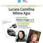 Milena Agus e Luciana Castellina presentano “Guardati dalla mia fame” – Domenica 4 maggio 2014 alle ore 18 presso il Museo del territorio “G. Pusceddu”.