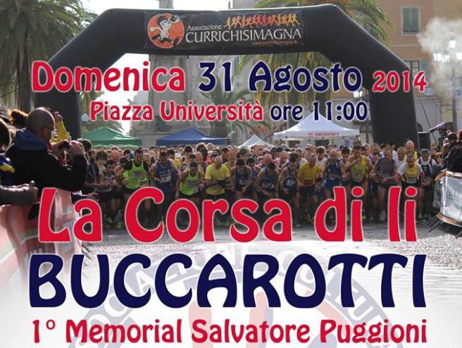 Sassari 31 agosto 2014 prima edizione targata UISP Sassari e Currichisimagna della "Corsa di li Buccarotti" 
