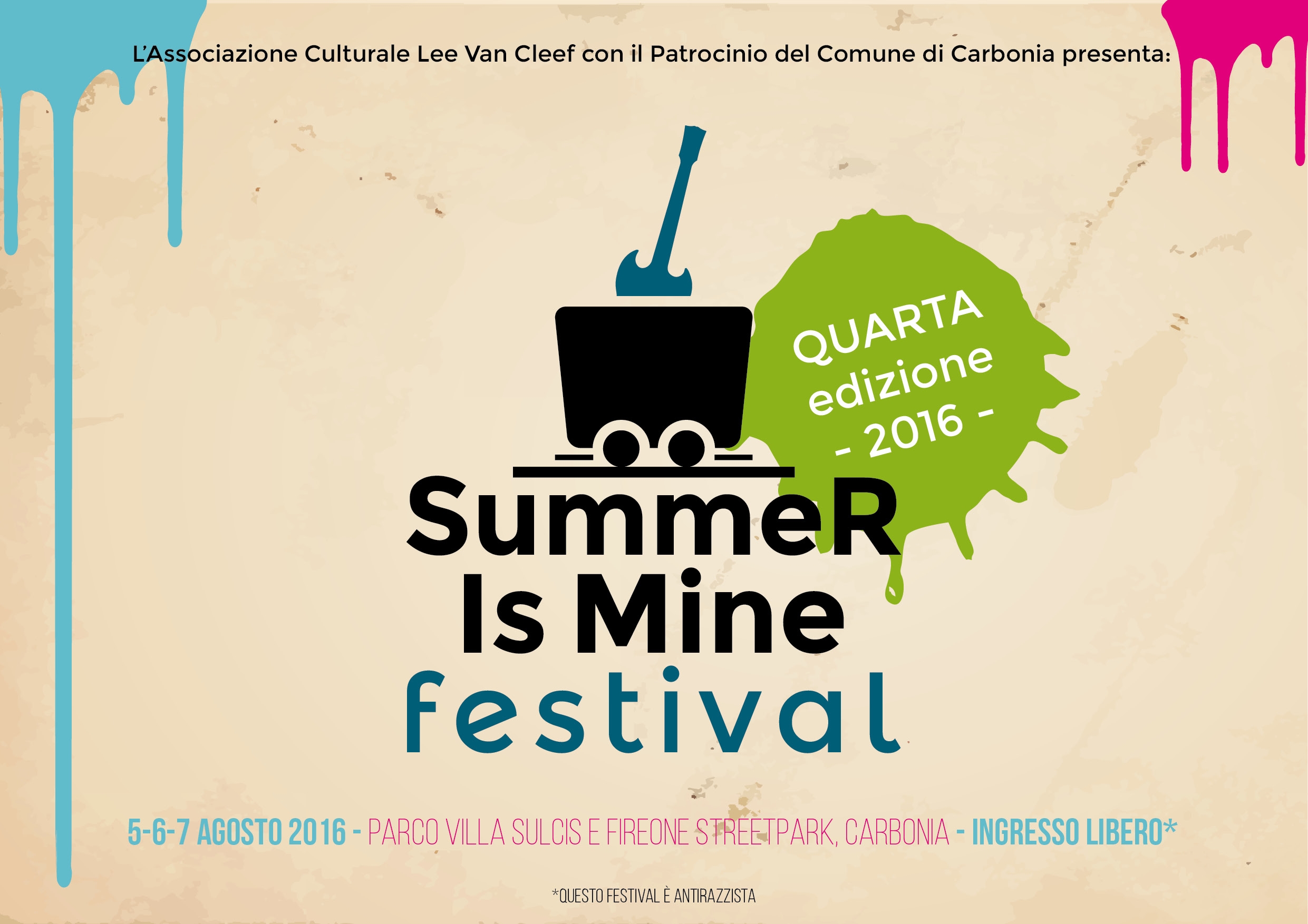Summer Is Mine Festival Carbonia 5-6-7 Agosto 2016