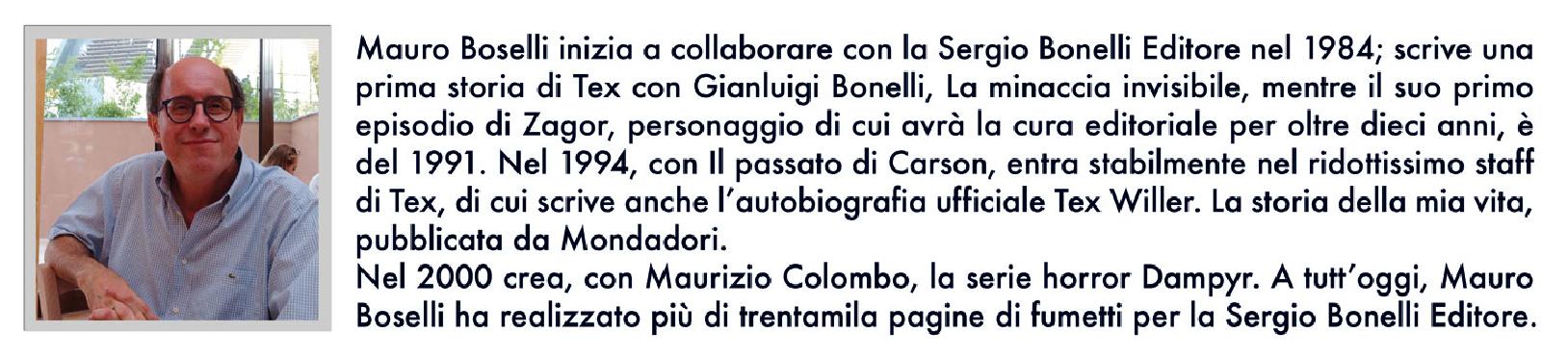 Mauro Boselli fumettista e sceneggiatore della Sergio Bonelli editore