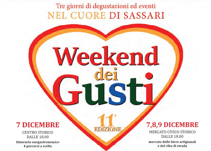 Sassari dal 7 al 9 dicembre 2017 Tre giorni di degustazioni ed eventi nel cuore di Sassari
